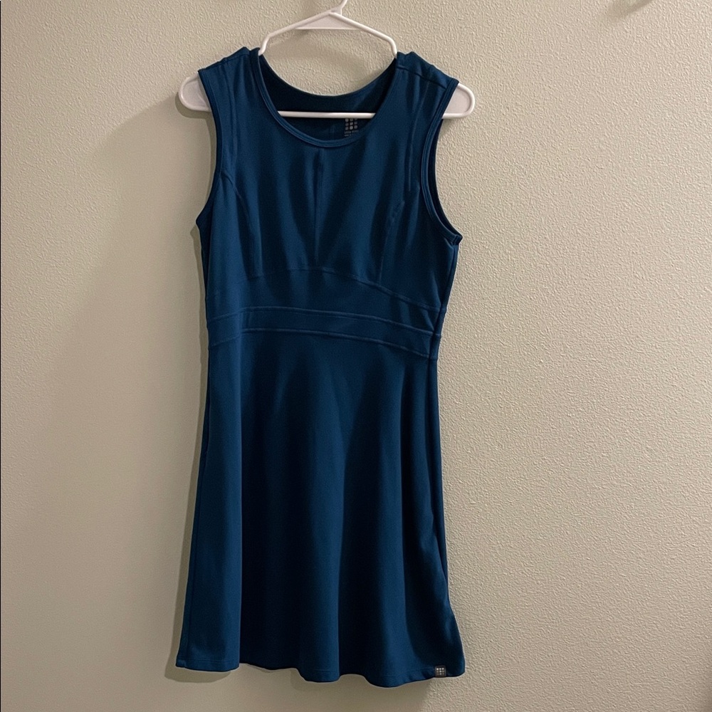 Title nine Teal Sleeveless Fit-and-Flare Mini Dress